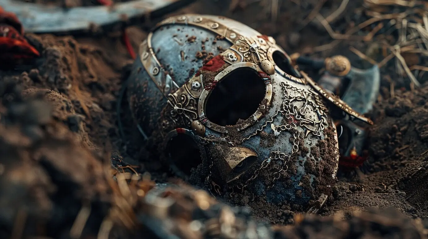 Archäologische Ausgrabungsstätte mit uralten Überresten und Entdeckungen