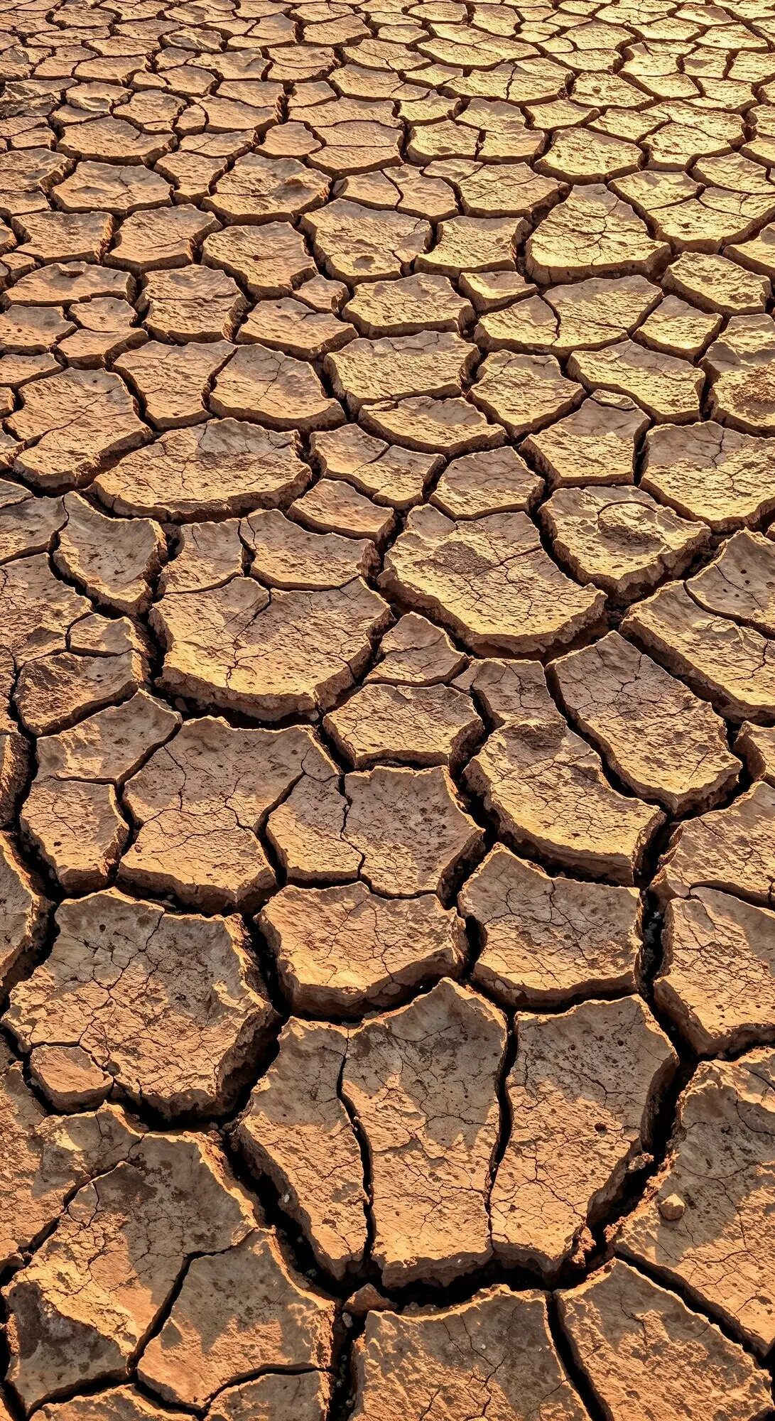 Bitte sende mir die ursprüngliche Beschreibung von „Cracked earth“, damit ich sie auf Deutsch umformulieren kann.