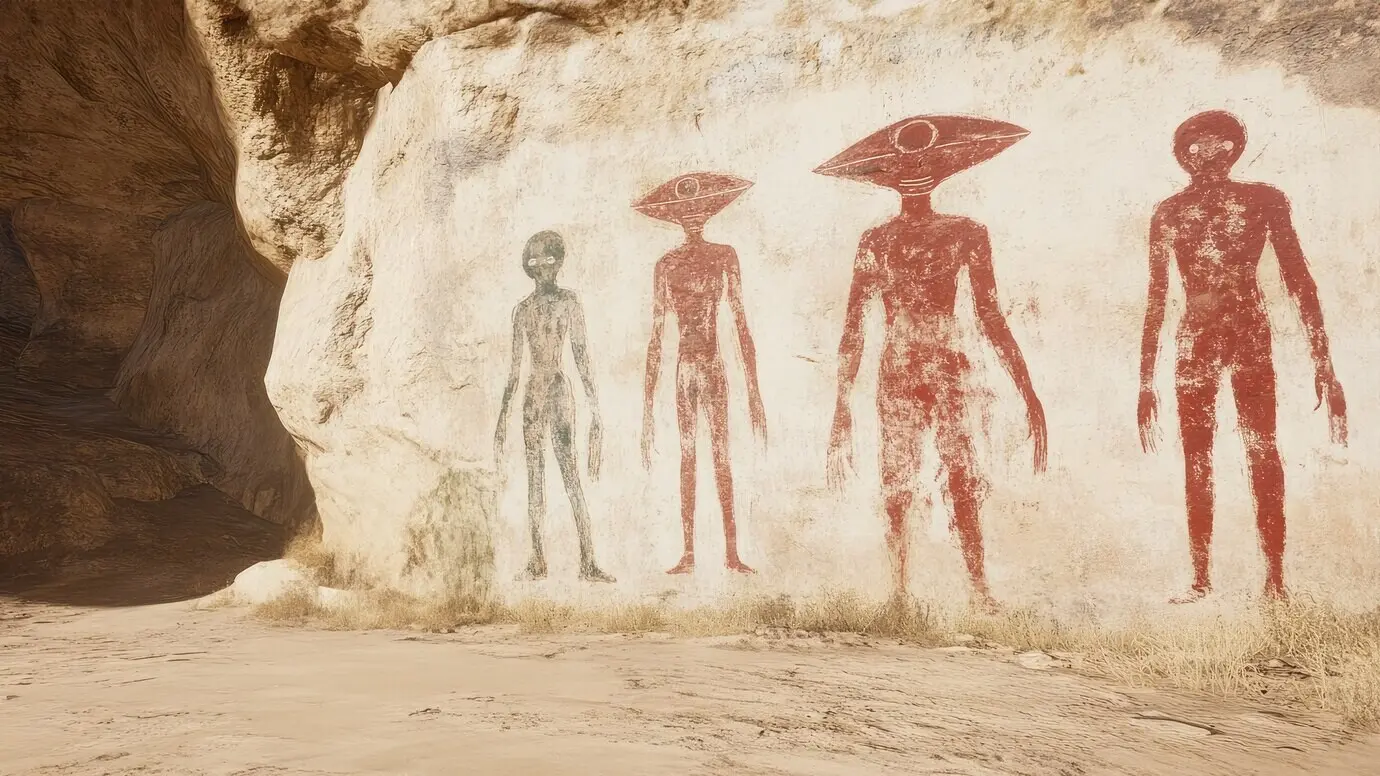 Archäologische Höhlenmalereien